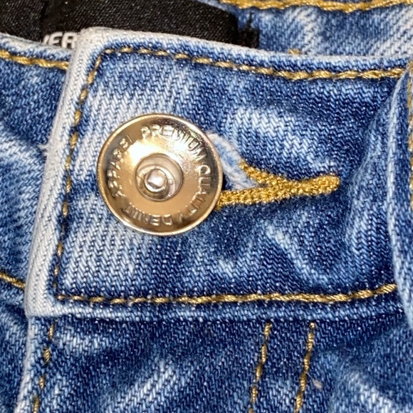 Vero Moda Denim 25/32 High Rise Crop Ankle Washout Distress Jeans - Picture 8 of 14